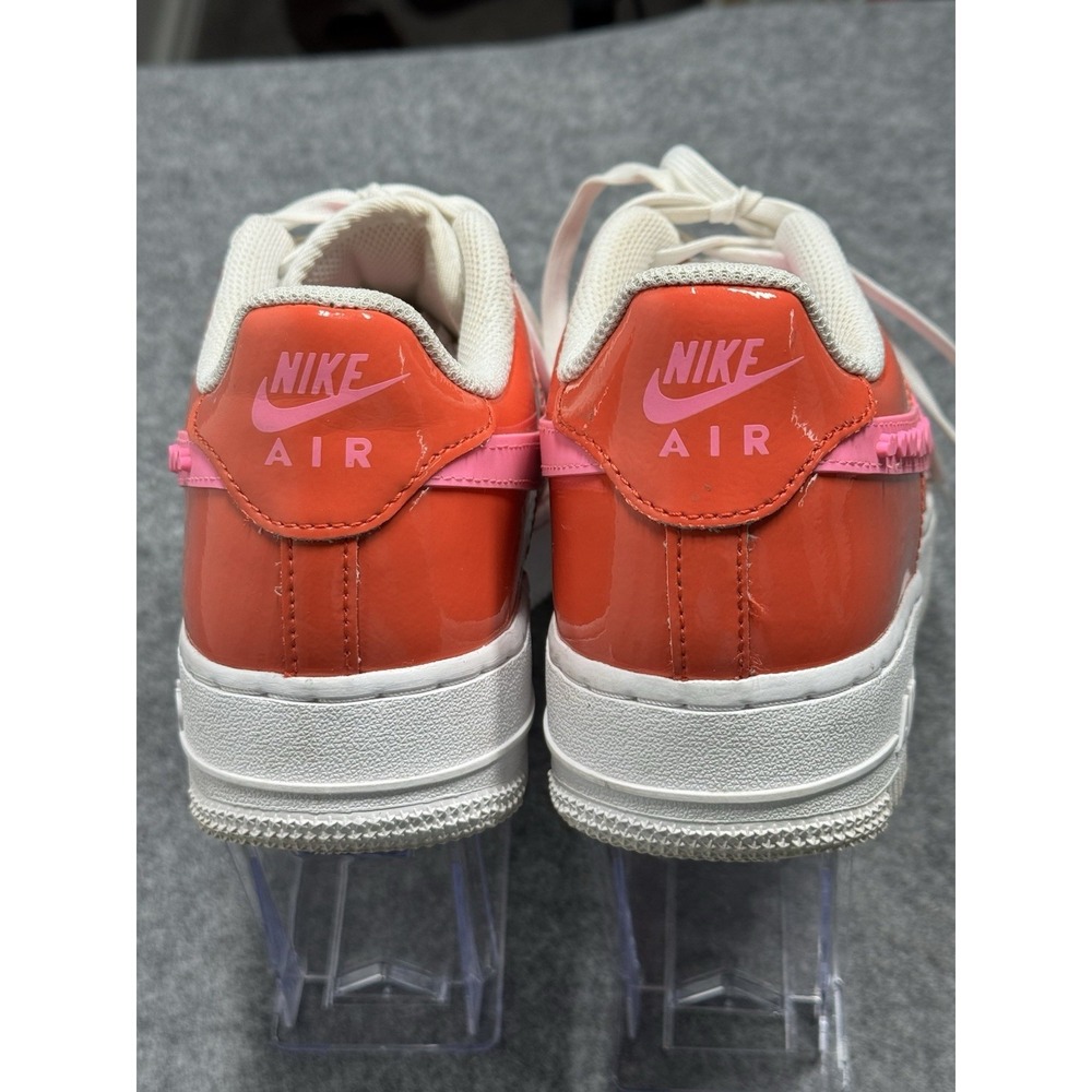 Nike Air Force 1 Athletic Shoes Youth Size 6.5 Women's Size 8 Orange & Pink - Picture 9 of 13